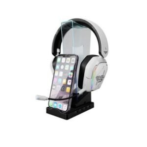 Xtrike Me HT-09 Headset & Phone Stand With 4 USB Port And LED Light