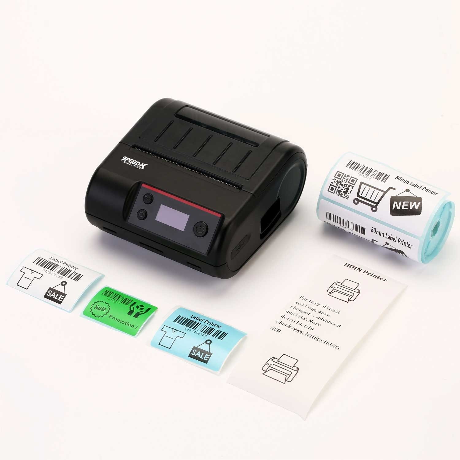 Speed-x Sp-l610bt Portable Thermal Printer Label & Receipt 2 In 1 80mm With Usb+bluetooth Interface-2