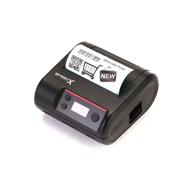 Speed-x Sp-l610bt Portable Thermal Printer Label & Receipt 2 In 1 80mm With Usb+bluetooth Interface-1