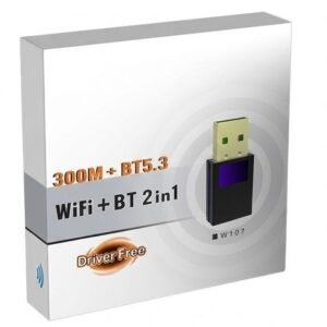 W107 2-in-1 WiFi + Bluetooth 5.3 USB Adapter
