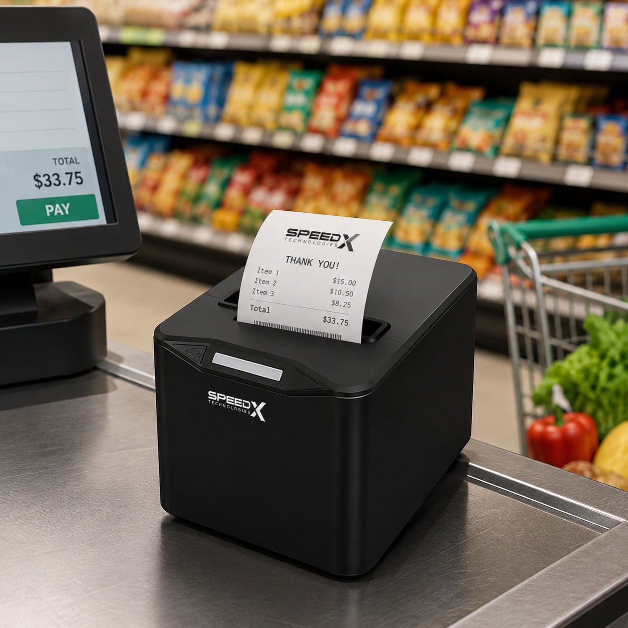 Speed-X SP-200U 80mm USB Thermal Receipt Printer