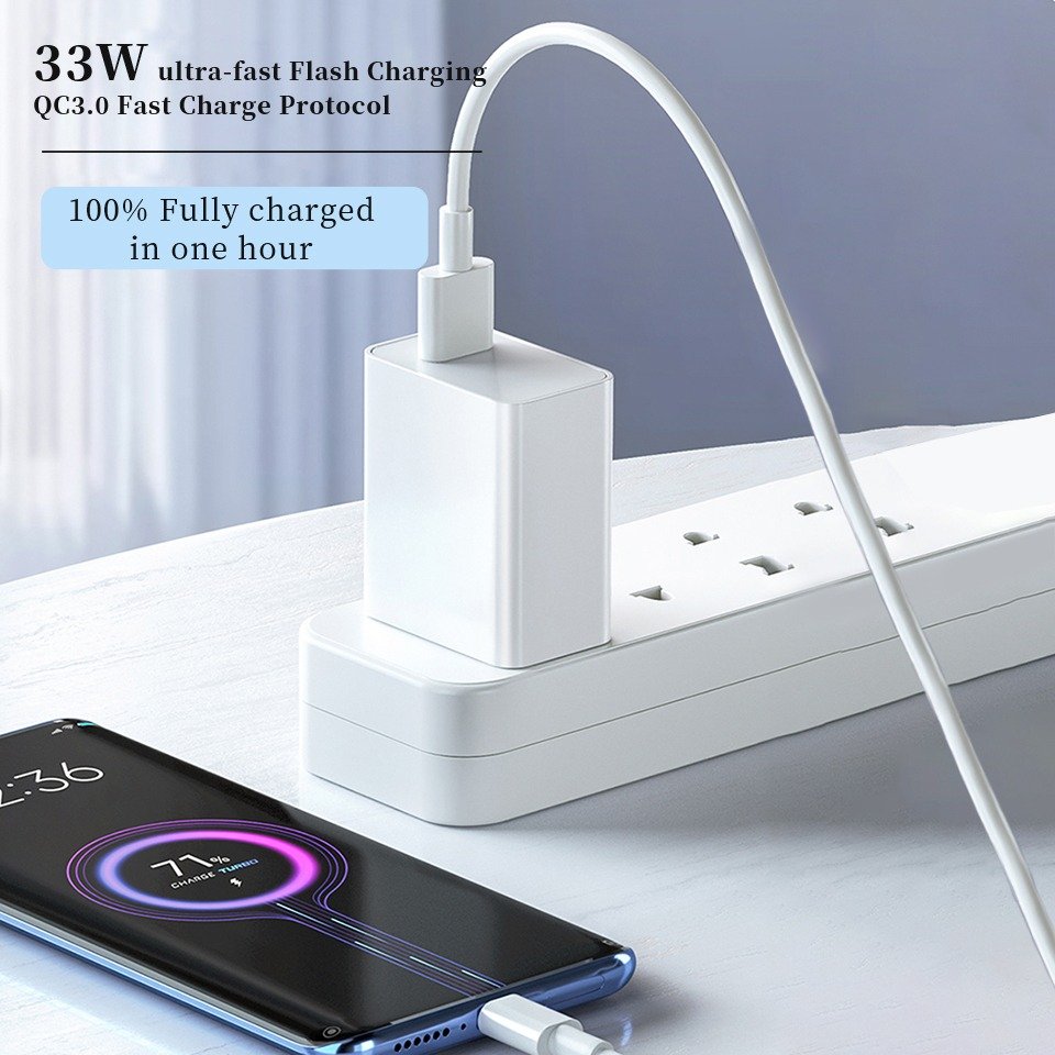 Xiaomi 33W EU Plug QC3.0 Fast Charger With Cable