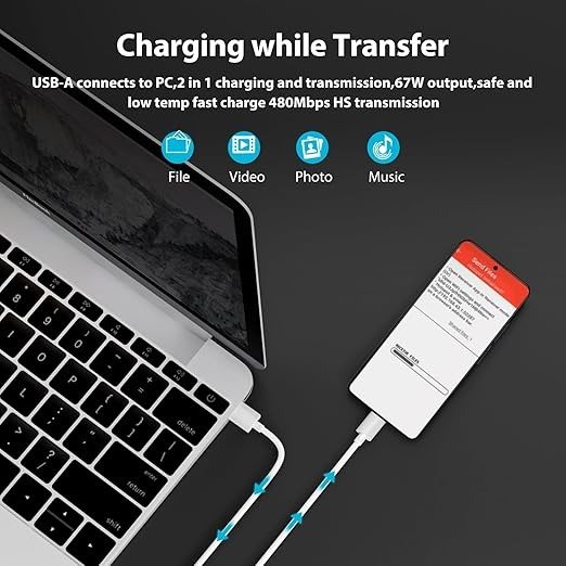 Xiaomi 67W EU Plug QC3.0 Fast Charger with cable